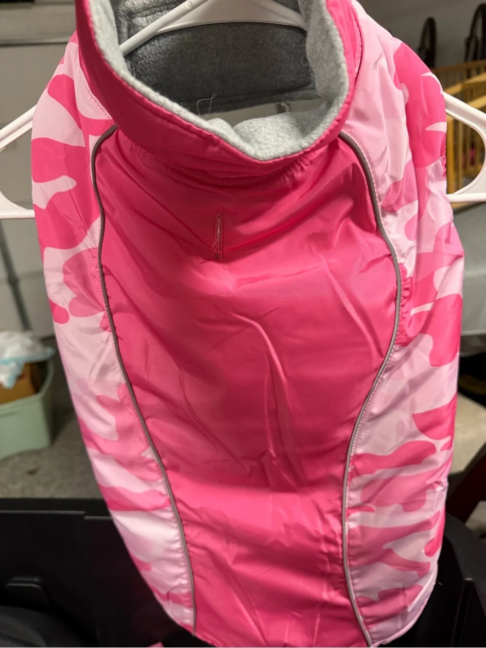 Pink Camo Puffer Vest